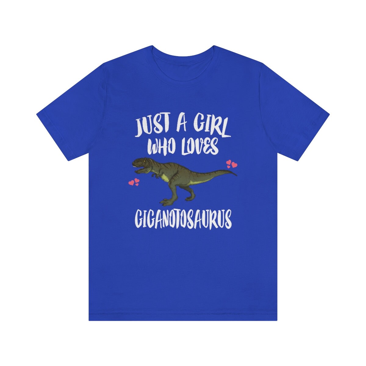 Just A Girl Who Loves Giganotosaurus Shirt - Giganotosaurus print design