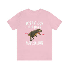 Just A Boy Who Loves Mapusaurus Dinosaur Shirt - Mapusaurus print design