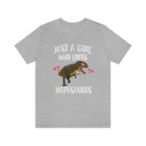 Just A Girl Who Loves Mapusaurus Dinosaur Shirt, Mapusaurus Lover Shirt, Mapusaurus Shirt, Dinosaur Lover Shirt, Adult Kids Image 1