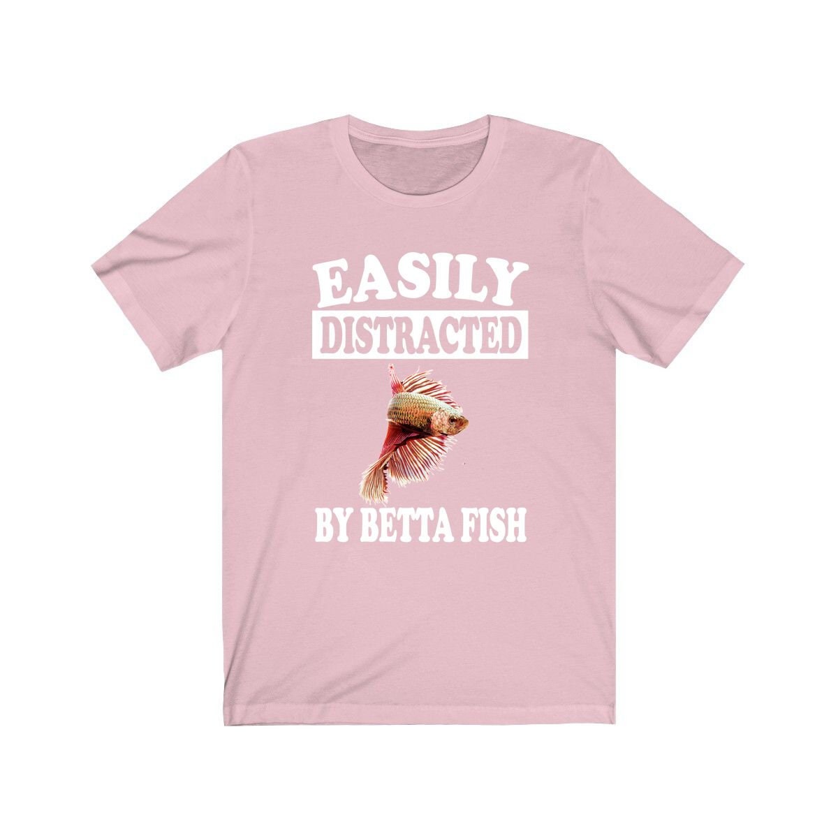 Easily Distracted By Betta Fish Shirt - betta fish print design