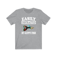 Easily Distracted By Guppy Fish Shirt - guppy print design
