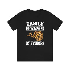 Easily Distracted By Pythons Snake Shirt - python print design