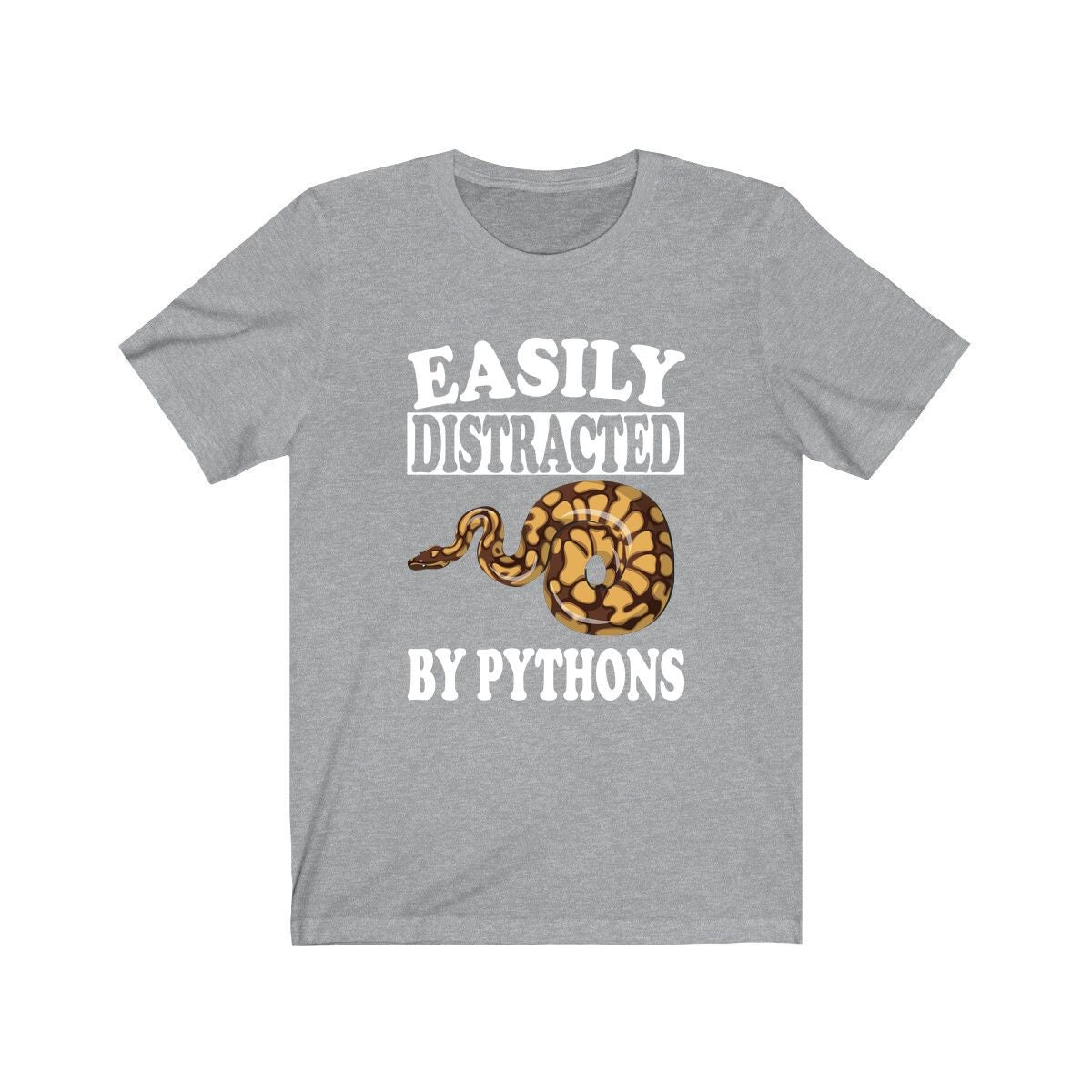 Easily Distracted By Pythons Snake Shirt - python print design