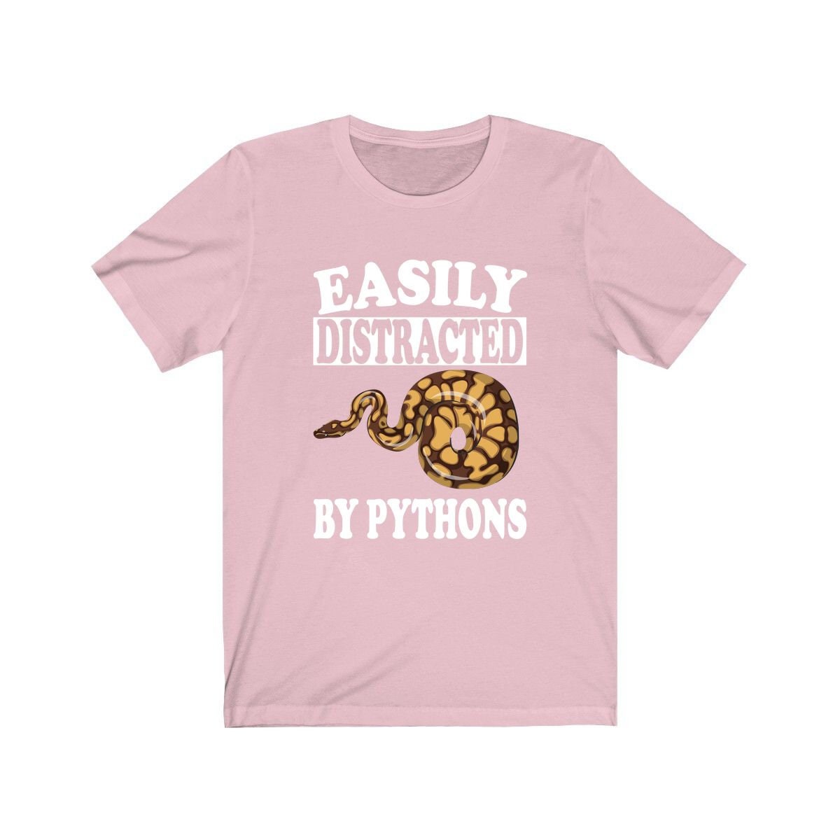 Easily Distracted By Pythons Snake Shirt - python print design