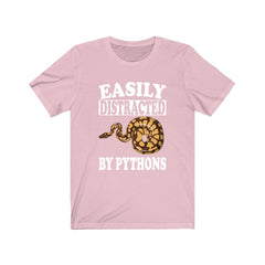 Easily Distracted By Pythons Snake Shirt - python print design