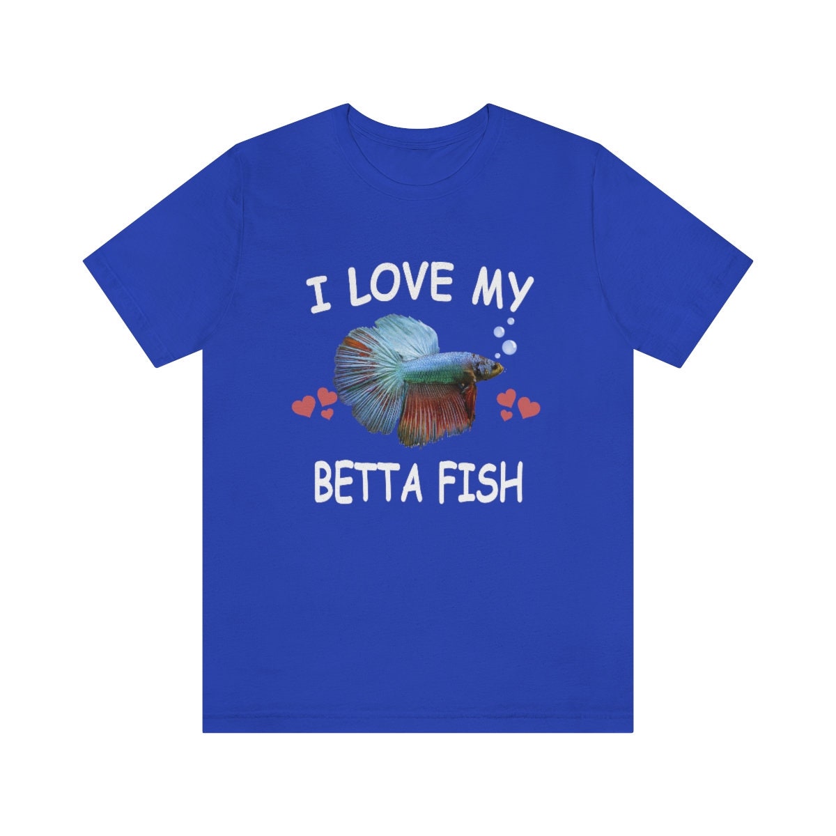 I Love My Betta Fish Shirt - betta fish print design