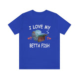 I Love My Betta Fish Shirt, Betta Fish Lover Shirt, Betta Fish Shirt, Betta Fish Lover Gift, Animal Adult Kids T-Shirt Image 4