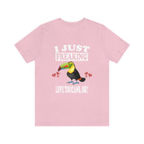 I Just Freaking Love Toucans Ok Shirt, Toucan Lover Shirt, Toucan Shirt, Funny Birding Gift, Boy Girl Shirt Image 3