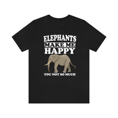 Elephants Make Me Happy Shirt - elephant print design