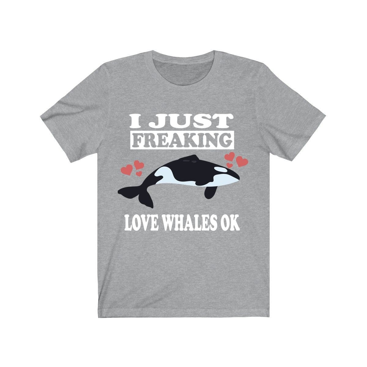 I Just Freaking Love Whales Shirt, Orca Whale Lover Shirt, Whale Shirt, Whale Lover Gift, Orca Whale Boy Girl Shirt Image 1
