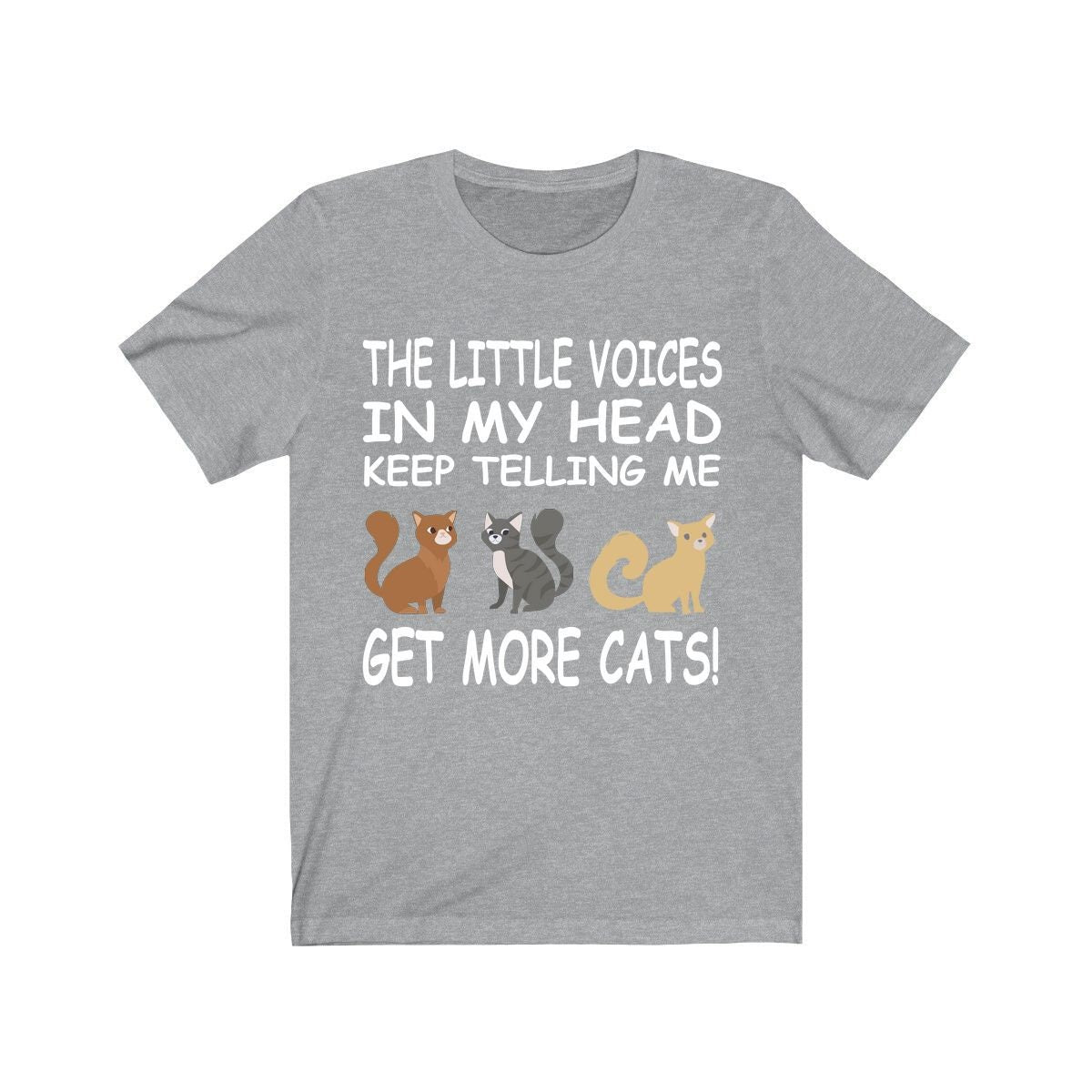 Little Voices Keep Telling Me Get More Cats Shirt, Cat Lover Shirt, Cat Shirt, Cat Lover Gift, Cat Boy Girl Shirt Image 3