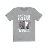 I Just Really Love Tapirs Ok Shirt, Tapir Lover Shirt, Tapir Shirt, Tapir Lover Gift, Tapir Boy Girl T-Shirt Image 3