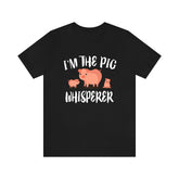 I'm The Pig Whisperer Shirt, Pig Lover Shirt, Pig Shirt, Pig Funny Shirt, Pig Lover Gift, Pig Boy Girl T-Shirt Image 1