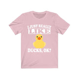 I Just Really Like Ducks Ok Shirt, Duck Lover Shirt, Duck Shirt, Duck Lover Gift, Duck Boy Girl T-Shirt Image 4