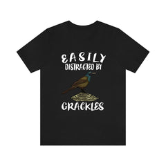Easily Distracted By Grackles Birds Shirt - grackle print design