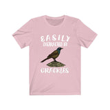 Easily Distracted By Grackles Bird Shirt, Grackle Lover Shirt, Birding Shirt, Bird Gift, Animal Adult Kids T-Shirt Image 4