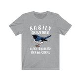 Easily Distracted By Black-throated blue Warblers Shirt, Warbler Bird Shirt, Birding Shirt, Animals Adult Toddler Infant Kids Gift T-Shirt Image 1