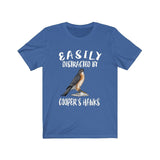 Easily Distracted By Cooper's Hawk Shirt, Hawk Shirt, Hawk Lover Shirt, Birding Shirt, Bird Lover Gift, Animal Gift Image 2