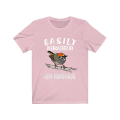 Easily Distracted By Golden-Crowned Kinglets Shirt - Kinglet print design