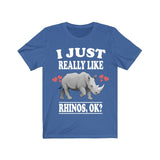 I Just Really Like Rhinos Shirt, Rhino Lover Shirt, Rhino Shirt, Rhino Owner Shirt, Rhino Lover Gift, Rhino Boy Girl T-Shirt Image 2