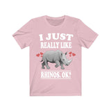I Just Really Like Rhinos Shirt, Rhino Lover Shirt, Rhino Shirt, Rhino Owner Shirt, Rhino Lover Gift, Rhino Boy Girl T-Shirt Image 4