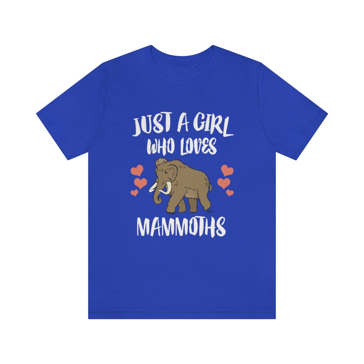 Just A Girl Who Loves Mammoths Shirt, Mammoth Lover Shirt, Mammoth Lover Gift, Mammoth Shirt, Mammoth Tee, Animal Adult Kids Image 1