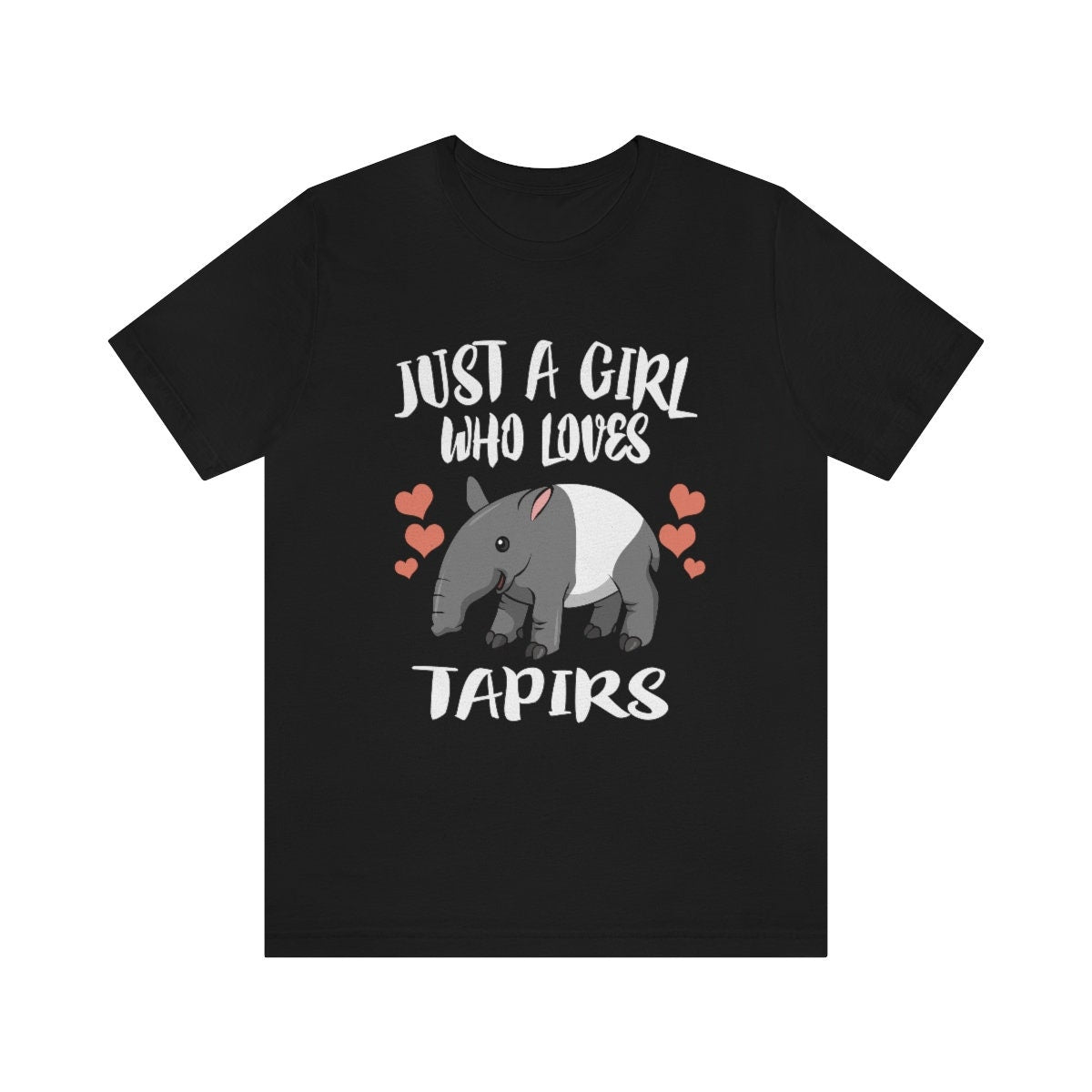 Just a girl who loves tapirs rainforest jungle mammal lover tee