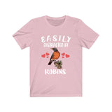Easily Distracted By Robins Bird Shirt, Robin Lover Shirt, Birding Shirt, Robin bird Gift, Adult Kids Shirt Image 4