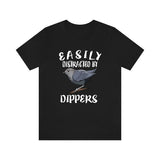 Easily Distracted By Dippers Birds Shirt, Bird Lover Shirt, Birding Shirt, Birding Lover Gift, Adult Toddler Kids T-Shirt Image 1