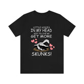 Little Voices Keep Telling Me Get More Skunks Shirt, Skunk Lover Shirt, Skunk Shirt, Skunk Owner Shirt, Skunk Funny Boy Girl Shirt Image 1