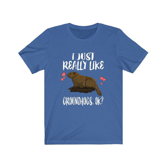 I Just Really Like Groundhogs Shirt - groundhog print design