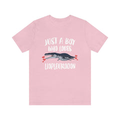 Just A Boy Who Loves Liopleurodon Dinosaur Shirt - Liopleurodon print design