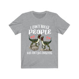I Don't Trust People Who Don't Dinosaurs Shirt, Velociraptor Lover Shirt, Dinosaur Lover Gift, Animal Adult Toddler Infant Kids Gift T-Shirt Image 3