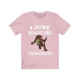 I Just Really Like Allosaurus Ok Dinosaurs Shirt, Velociraptor Lover Shirt, Dinosaur Lover Gift, Allosaurus Dinosaur Gift T-Shirt Image 4