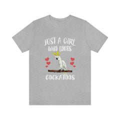 Just A Girl Who Loves Cockatoos Shirt - cockatoo print design