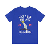 Just A Boy Who Loves Cockatoo Shirt, Cockatoo Lover Shirt, Cockatoo Shirt, Cockatoo Lover Gift, Animal Gift Image 1