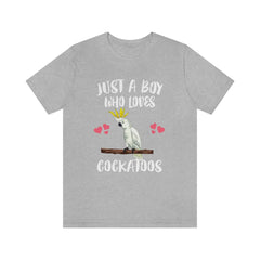 Just A Boy Who Loves Cockatoos Shirt - cockatoo print design