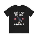 Just A Boy Who Loves Condors Birds Shirt, Condors Lover Shirt, Birding Shirt, Condors Lover Gift, Animal Adult Kids T-Shirt Image 3