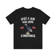 Just A Boy Who Loves Condors Birds Shirt - condor print design
