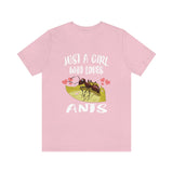Just A Girl Who Loves Ants Shirt, Ant Lover Shirt, Ant Shirt, Ant Lover Gift, Animal Adult Kids T-Shirt Image 3