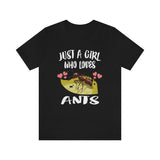 Just A Girl Who Loves Ants Shirt, Ant Lover Shirt, Ant Shirt, Ant Lover Gift, Animal Adult Kids T-Shirt Image 2