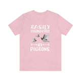Easily Distracted By Pigeons Shirt, Pigeon Lover Shirt, Birding Shirt, Pigeon Gift, Bird Lover Shirt, Adult Toddler Kids Gift T-Shirt Image 4
