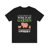Work In My Garden With My Pigs Shirt, Pig Lover Shirt, Pig Shirt, Pig Funny Shirt, Pig Lover Gift, Pig Boy Girl T-Shirt Image 1