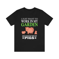 Garden And Pigs Shirt - garden and pig print design