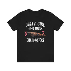 Just A Girl Who Loves Gila Monsters Shirt - Gila Monster print design