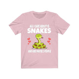 All I Care About Is Snakes Shirt, Snake Lover Shirt, Snake Shirt, Snake Owner Shirt, Snake Lover Gift, Snake Boy Girl T-Shirt Image 4