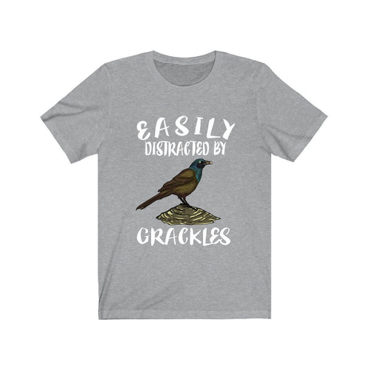 Easily Distracted By Grackles Birds Shirt - grackle print design