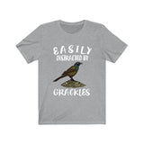 Easily Distracted By Grackles Bird Shirt, Grackle Lover Shirt, Birding Shirt, Bird Gift, Animal Adult Kids T-Shirt Image 1