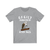 Easily Distracted By Barn Owls Shirt, Barn Owl Lover Shirt, Owl Shirt, Owl Lover Gift, Animal Adult Toddler Kids T-Shirt Image 3