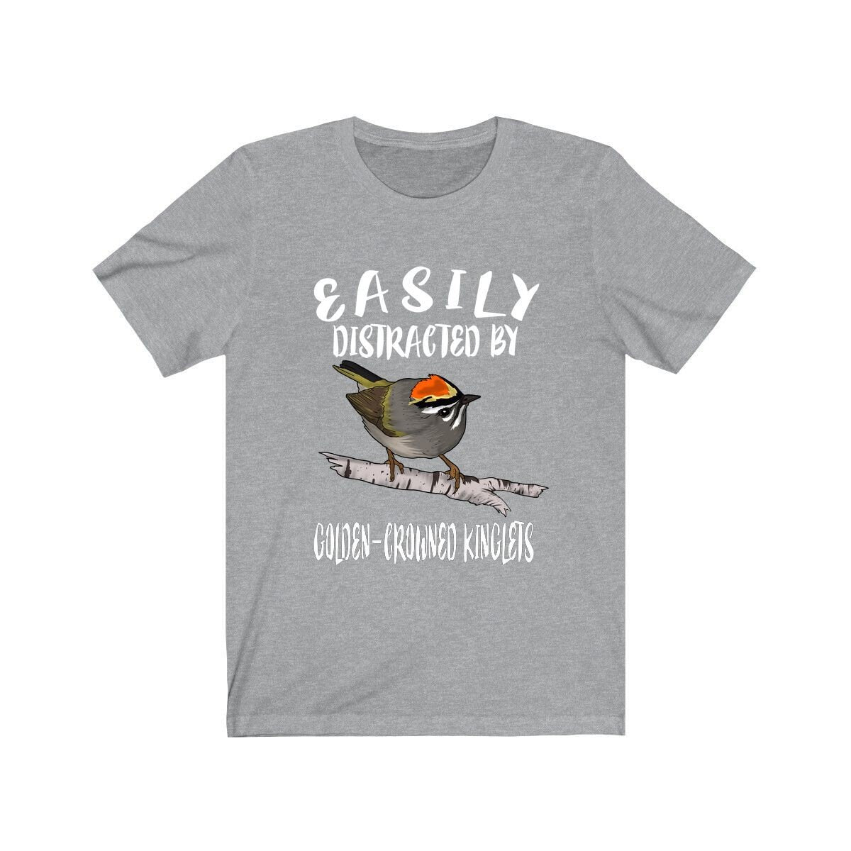 Easily Distracted By Golden-Crowned Kinglets Shirt - Kinglet print design